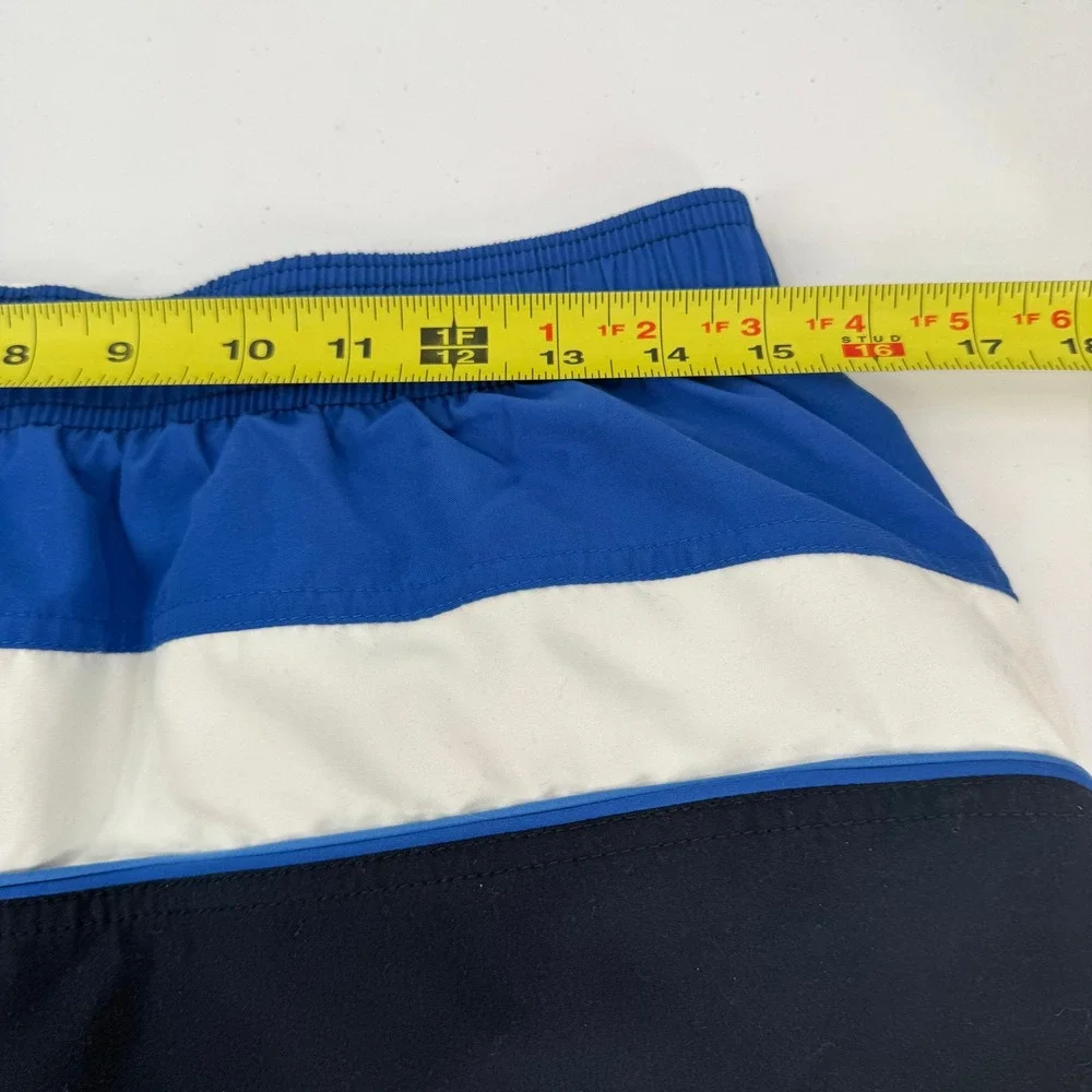 Nike Swim Shorts Mens L Navy Blue Colorblock Mesh Lined Board‎ Trunks T8SS7222